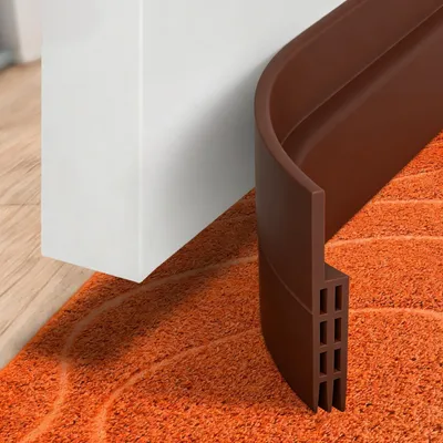 Produktbild von Türdichtung Selbstklebend Zuschneidbar Türbodendichtung  Wärmedämmung Lichtschutz Staubschutz Zugluftstopper für Türen Fenster Haus Büro 2 m