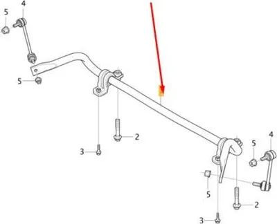Obrázok produktu pre VOLVO XC60 XC90 II predný stabilizátor OE
