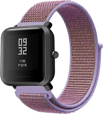 Produktbild von Strap-it Xiaomi Amazfit Bip Armband Nylon (Flieder)