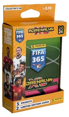 Image de FIFA 365 Adrenalyn XL 2026 – Cartes à collectionner en boîte métallique de poche