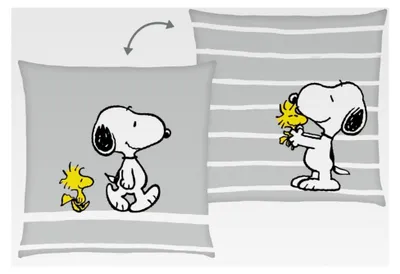 Produktbild von Peanuts Kissen Dekokissen mit Snoopy und Woodstock, gefüllt