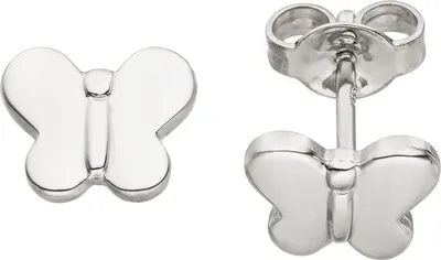 Produktbild von JOBO Kinder Ohrstecker Schmetterling 925 Sterling Silber Ohrringe Kinderohrringe