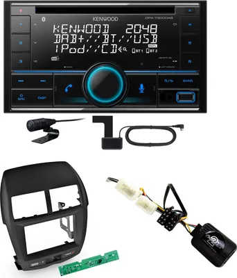 Produktbild von Kenwood DPX-7300DAB Bluetooth Digitalradio Einbauset für Mitsubishi ASX bis 2014