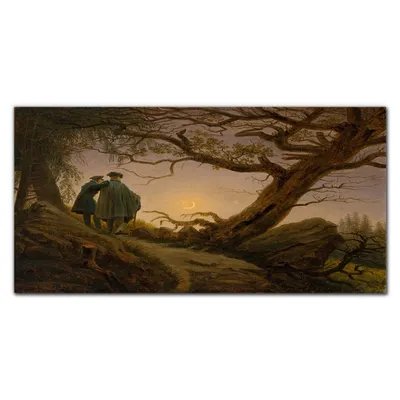Produktbild von Coloray Bild aus Leinwand 120x60 Leinwand Dekoration - Wald Felsen Sonne Natur
