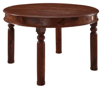 Produktbild von MASSIVMOEBEL24.DE Esstisch rund 100x100x76 Akazie lackiert OXFORD #331