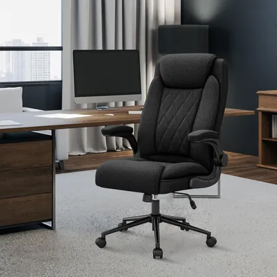Image de Chaise de bureau ergonomique avec accoudoirs rabattables