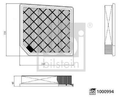 Produktbild von Luftfilter FEBI BILSTEIN 1000994 Filtereinsatz