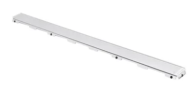 Produktbild von TECEdrainline Glasabdeckung weiß 700 mm Edelstahl poliert, gerade
