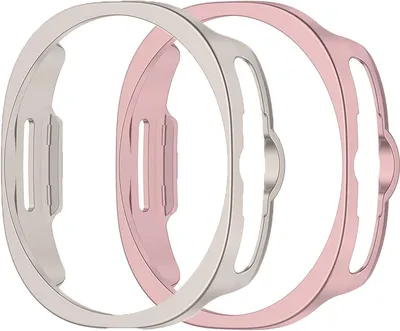 Produktbild von Stravo 2er-Pack Schutzhülle für Samsung Galaxy Watch 8 Classic (46 mm) – Halb-Case ohne Glas, stoßfest – Pink & Starlight