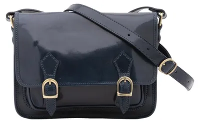 Image de Sac bandoulière pour femmes en cuir véritable Vacchetta, avec poches zippées, fabriqué en Italie