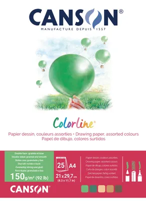 Obrázek produktu pro Canson Colorline, Umělecký papír, 150 g/m², 25 listy