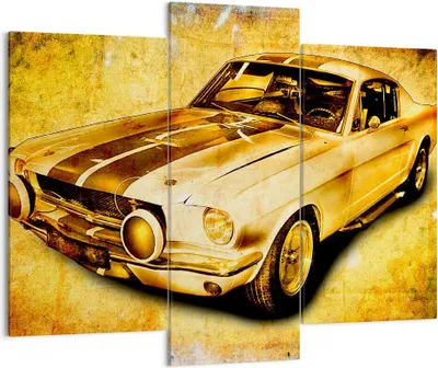 Produktbild von Bild auf Leinwand - Leinwandbild - Auto klassisch Geschwindigkeit Sammler - 130x100cm - Wand Bild - Wanddeko - Leinwanddruck - Bilder - Kunstdruck - Leinwand bilder - Wandkunst - CB130x100-0528