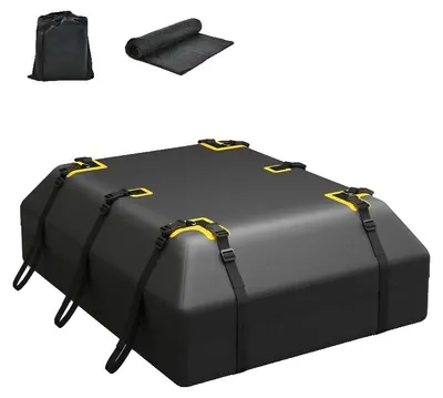 Productafbeelding van Autodakbox, 600 liter inhoud, waterdicht ontwerp, legergroen