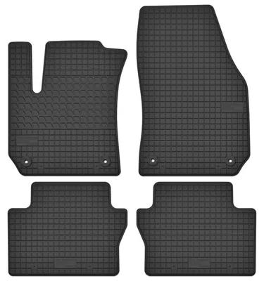 Produktbild von Gummi-Fußmatten für Opel Zafira B 2005-2011 (Minivan) – 4-tlg, Schwarz, passgenau – Wielganizator SolidTread