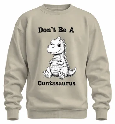 Immagine prodotto di Felpa con cappuccio, stile retrò, con scritta "Non essere un dinosauro Cuntasaurus", ideale come regalo divertente, taglia XL, motivo: natura