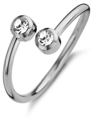 Produktbild von CO88 Collection Damenring – Stahl – Zirkonia – Ring mit Stein – Größe 50 – Silberfarben – 8CR-10024-50