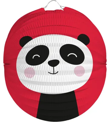 Image de Folat - Lanterne ronde Panda - 22 cm