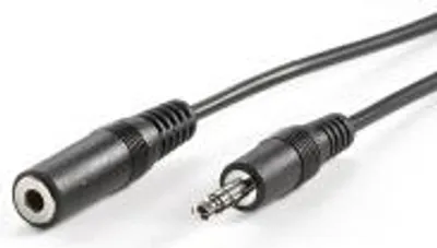 Immagine prodotto di VALUE Cavo di prolunga da 3,5 mm ST / BU, nero, 3 m
