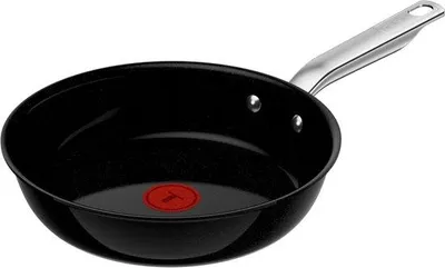 Imagen del producto de Tefal Experience Ceram G2220423, sartén redonda, de uso general, color negro, con revestimiento cerámico, apta para temperaturas de hasta 250 °C, fabricada en aluminio