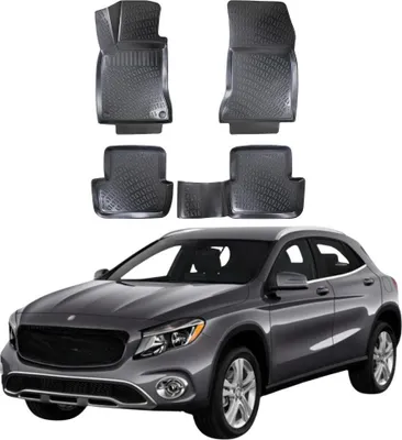 Produktbild von Trimak Autofußmatten kompatibel mit Mercedes GLA (X156) 2013-2020 Auto Allwetter Gummimatten