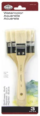 Produktbild von Royal and Langnickel RART-100 Pinsel-Set aus Ziegenhaar, 3 Stück Blau