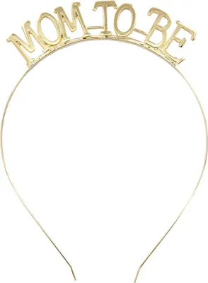 Produktbild von Oblique Unique Haarreifen Mom To Be Haarreif für Baby Shower Baby Party Mädchen Junge in gold Metall