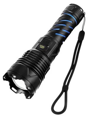 Obrázok produktu pre Trizand 26949 Taktická LED svietidlo, 1500 lm, akumulátor 5000 mAh, zoom, USB-C
