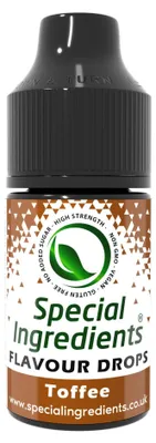 Image de Gouttes aromatisantes spéciales, saveur caramel, 30 ml. Arôme alimentaire concentré, idéal pour aromatiser les pâtisseries, les plats et les boissons