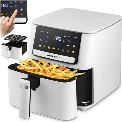 Image de Friteuse à air grande capacité, 1700 W, 6,5 L, écran tactile