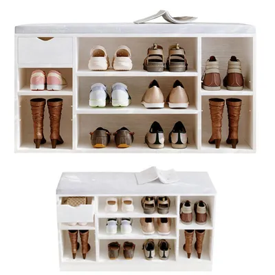 Produktbild von SCHUHKASTEN MIT SITZFLÄCHE LOFT WEIßE BANK VORRAUM MODERN 100 C