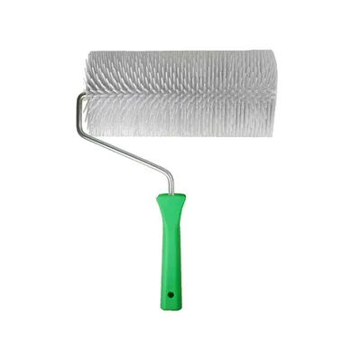 Zdjęcie produktu dla Rolka do odprowadzania powietrza Hawe, wałek kolczasty, laminowanie, wałek do tkanin, rowki poprzeczne, plastikowy uchwyt z możliwością montażu rurki – wymiar: 250 mm, średnica: 35 mm