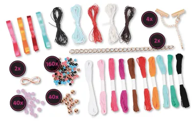 Productafbeelding van Lena 42117, Set om armbandjes voor kinderen te maken, geschikt voor kinderen vanaf 8 jaar, meerkleurig