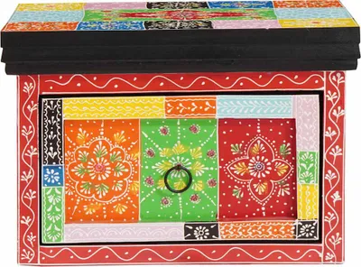 Image de vidaXL Table de chevet à tiroirs Multicolore 40 x 30 x 28 cm