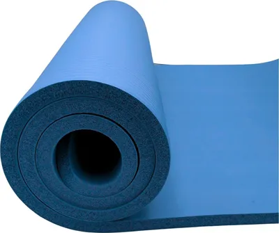 Produktbild von Yogamatte Fitnessmatte extra dick 1,5 cm rutschfest Gymnastikmatte 180x60 cm | Pilates Matte Trainingsmatte Sportmatte Bodenmatte Workout | gepolstert Yoga Fitness Gym Zuhause, Farbe:blau