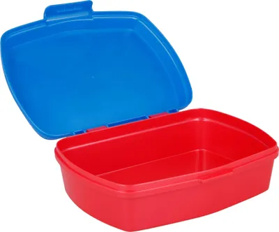 Produktbild von Brotdose für Sandwiches Spiderman Great power Kunststoff Rot Blau (17 x 5.6 x 13.3 cm)