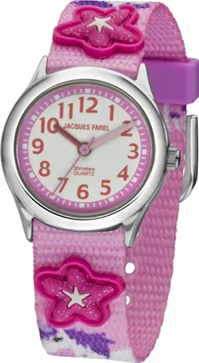 Produktbild von JACQUES FAREL HCC3134 Einhorn Uhr Mädchen Kinderuhr Textil mehrfarbig