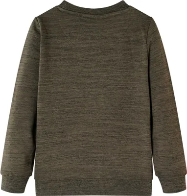 Zdjęcie produktu dla vidaXL Bluza dziecięca Dunkelkhaki Melange 116