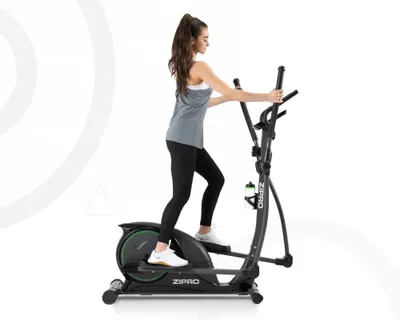 Obrázek produktu pro ZIPRO Crosstrainer Hulk – magnetický eliptický trenažér pro domácí použití, nosnost až 150 kg, tichý, 8 úrovní, snímač tepu, držák na tablet