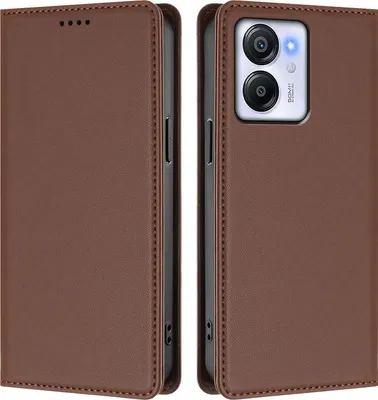 Image de Étui en cuir pour Blackview Color 8 / Oscal Modern 8, étui à rabat magnétique en cuirPolyuréthaneavec support, marron