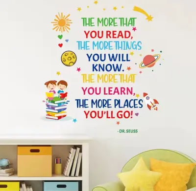 Produktbild von Inspirierender Wandaufkleber Citation für Kinderzimmer KP34622