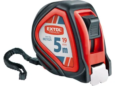Zdjęcie produktu dla Taśma miernicza, 5 m, szerokość taśmy 19 mm