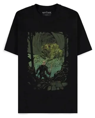 Productafbeelding van The Witcher T-shirt voor heren, model "The Toad Prince", zwart, maat L