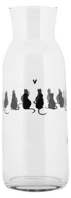 Obrázok produktu pre Karafa Clayre & Eef 1000 ml Transparentné sklo Cats