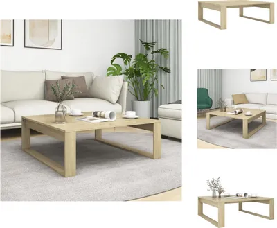 Obrázek produktu pro vidaXL Konferenční stolek Sonoma dub 100x100x35 cm materiál na bázi dřeva - Konferenční stolky
