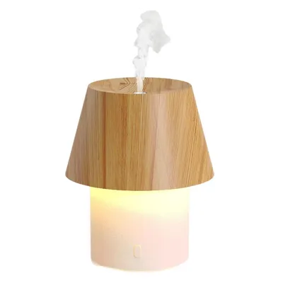 Produktbild von Aroma Diffusor 160ml mit LED Licht,2-in-1 Luftbefeuchter&Duftlampe, leiser Ultraschall Aroma Diffuser,USB betrieben,Pilz Design für Schlafzimmer,Büro