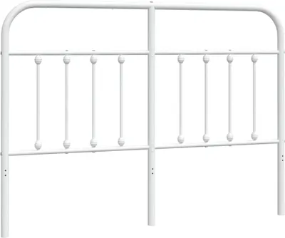 Produktbild von vidaXL Ersatz-Kopfteil Metall Weiß 135 cm