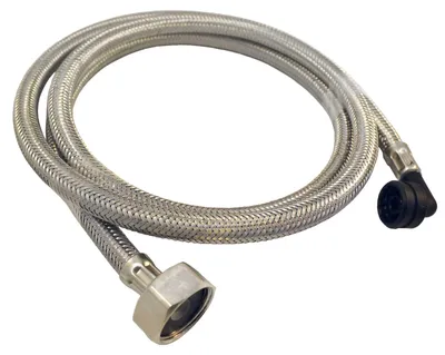 Produktbild von BWT Anschlussschlauch DN 8, 1,5 m, Hose 1 FLEX Insert 90°-Bogen aus GFK, Überwurfmutter IG 3/8"