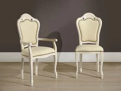 Obrázek produktu pro Židle bez područek, jídelní židle, dřevěná, látková, jídelní židle, design, křeslo