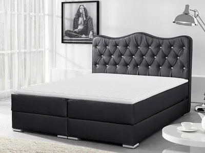Obrázok produktu pre Kontinentálna manželská posteľ 200x200 TEJANA - grafitová  + topper ZDARMA