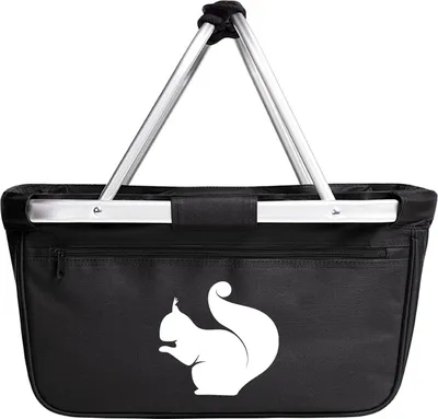 Produktbild von Huuraa Einkaufskorb Eichhörnchen Silhouette 20 Liter Black faltbarer Tragekorb Geschenkidee
